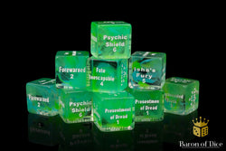Strands of Fate Dice - 10th Edition - Green (ONLINE ORDER ONLY)