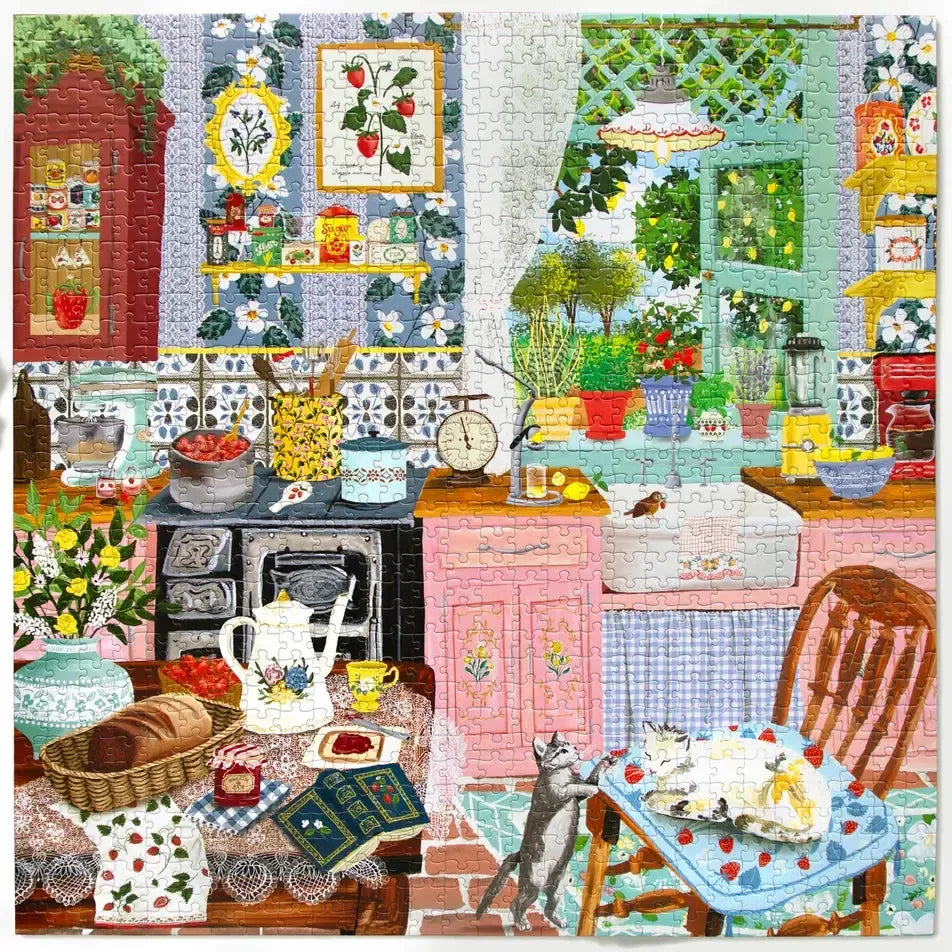 Strawberry Kitchen 1000 Piece Jigsaw Puzzle eeBoo (ONLINE ORDER ONLY)