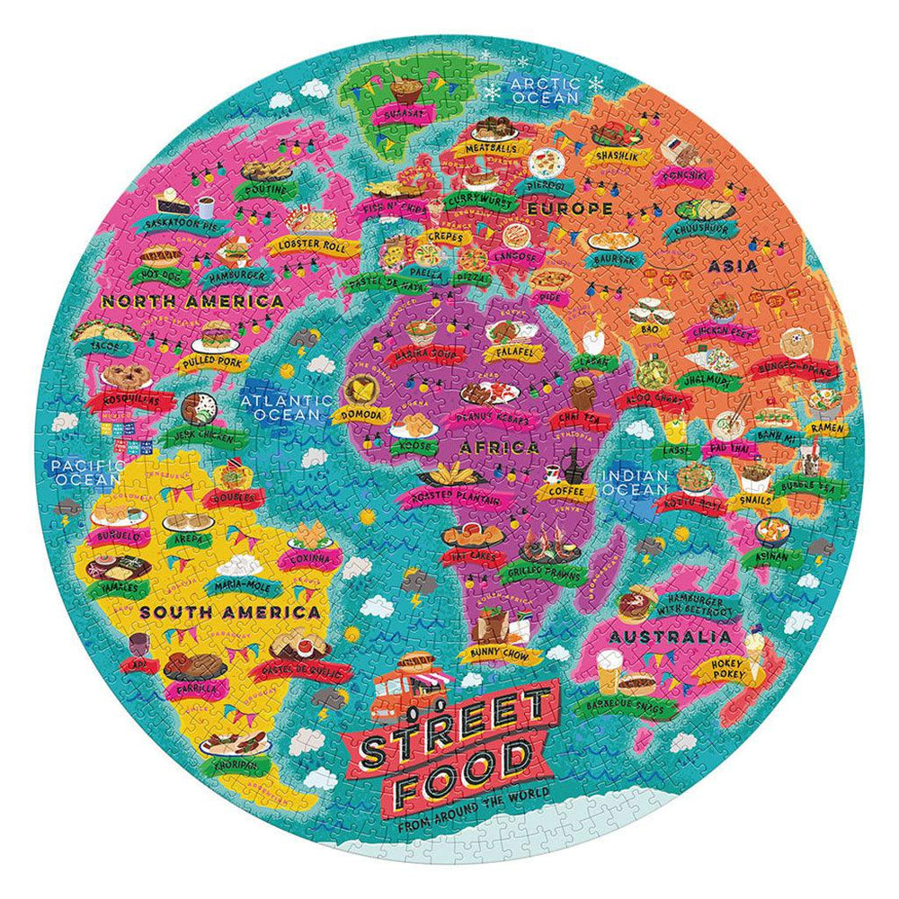 Street Food Lover's 1000 Piece Round Jigsaw Puzzle Ridley (ONLINE ORDER ONLY)