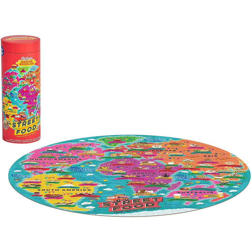 Street Food Lover's 1000 Piece Round Jigsaw Puzzle Ridley (ONLINE ORDER ONLY)