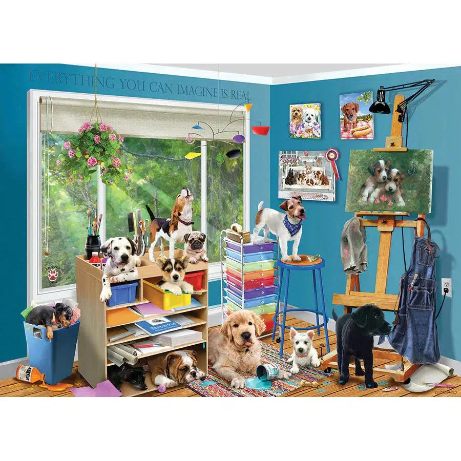 Studio Pups 1000 Piece Jigsaw Puzzle Cobble Hill (ONLINE ORDER ONLY)