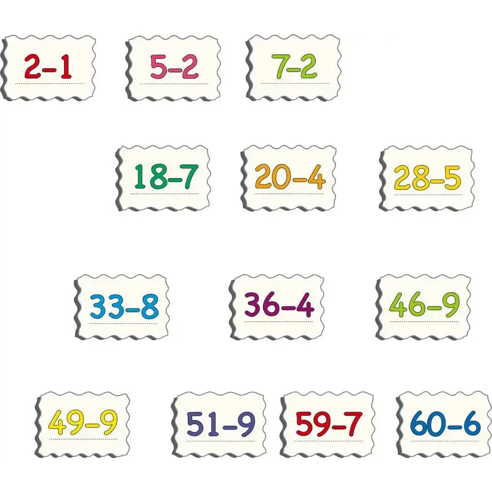 Subtraction Math 58 Piece Tray Jigsaw Puzzle Larsen (ONLINE ORDER ONLY)