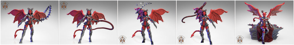 3D Printed Archvillain Games Succubus - Succubi Mistresses of Despair 28mm 32mm D&D (Online Only)