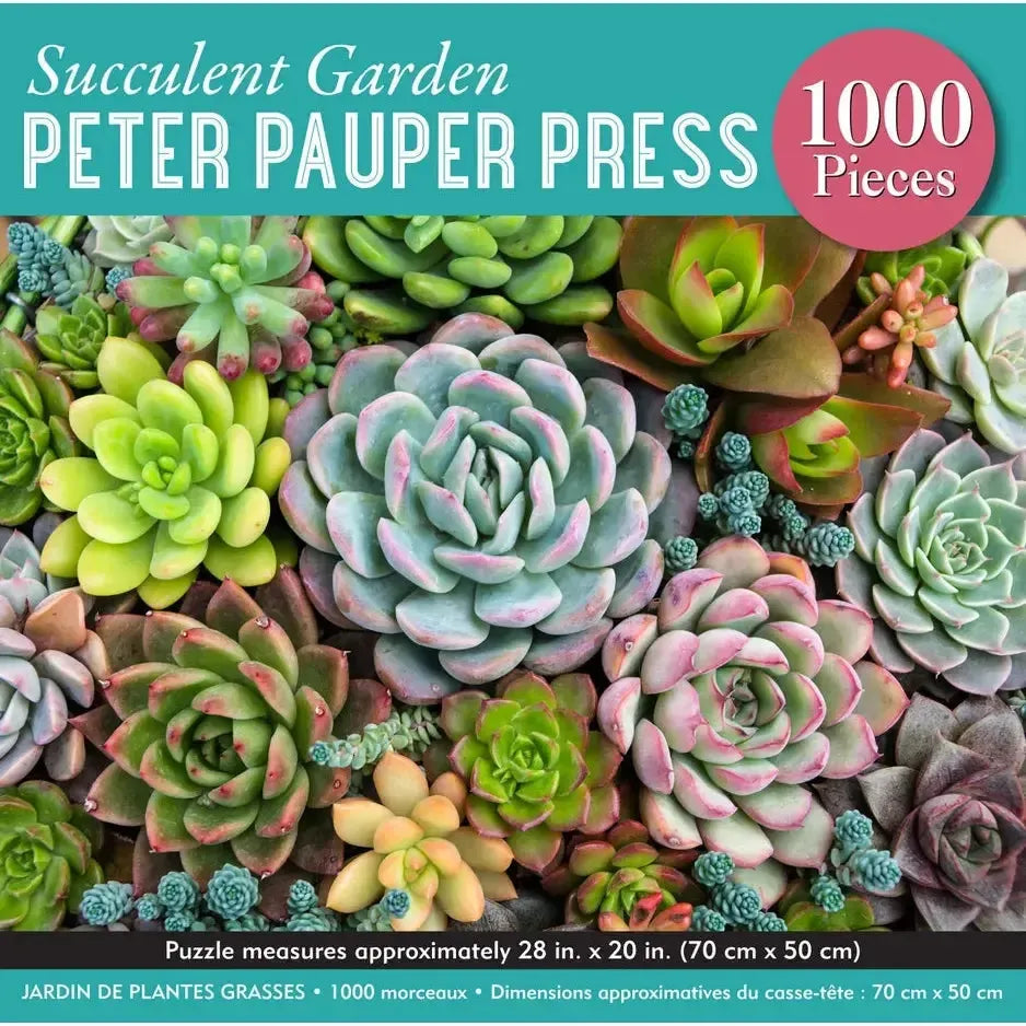 Succulent Garden 1000 Piece Jigsaw Puzzle Peter Pauper (ONLINE ORDER ONLY)