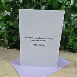 Funny Succulent Birthday Card (ONLINE ORDER ONLY)