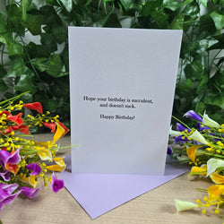 Funny Succulent Birthday Card (ONLINE ORDER ONLY)
