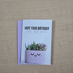 Funny Succulent Birthday Card (ONLINE ORDER ONLY)