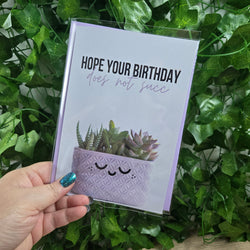 Funny Succulent Birthday Card (ONLINE ORDER ONLY)
