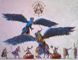 3D Printed Archvillain Games The Sun Elves of Sol Sylvaine Elven Footmen 28 32mm D&D (Online Only)