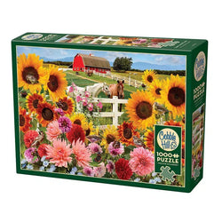 Sunflower Farm 1000 Piece Jigsaw Puzzle Cobble Hill (ONLINE ORDER ONLY)