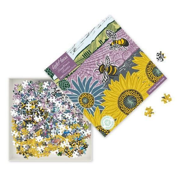 Sunflower Fields by Kate Heiss 1000 Piece Jigsaw Puzzle Flame Tree (ONLINE ORDER ONLY)