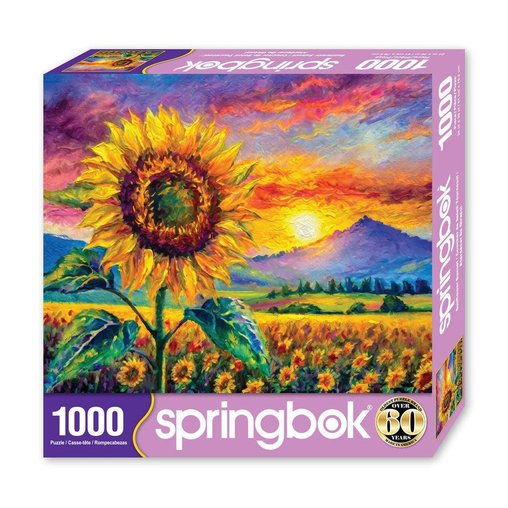 Sunflower Sunset 1000 Piece Jigsaw Puzzle Springbok (ONLINE ORDER ONLY)