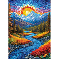 Sunrise Landscape 1000 Piece Jigsaw Puzzle Enjoy (ONLINE ORDER ONLY)