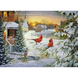 Sunset Cardinals 1000 Piece Jigsaw Puzzle Cobble Hill (ONLINE ORDER ONLY)