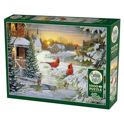 Sunset Cardinals 1000 Piece Jigsaw Puzzle Cobble Hill (ONLINE ORDER ONLY)
