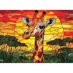 Sunset Giraffe 1000 Piece Jigsaw Puzzle Final Piece (ONLINE ORDER ONLY)
