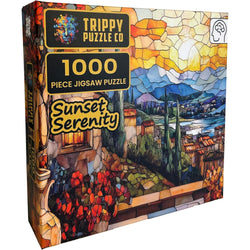 Sunset Serenity 1000 Piece Jigsaw Puzzle Trippy (ONLINE ORDER ONLY)
