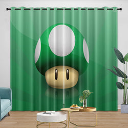 Super Mario Pattern Curtains Blackout Kids Room Window Drapes (ONLINE ORDER ONLY)