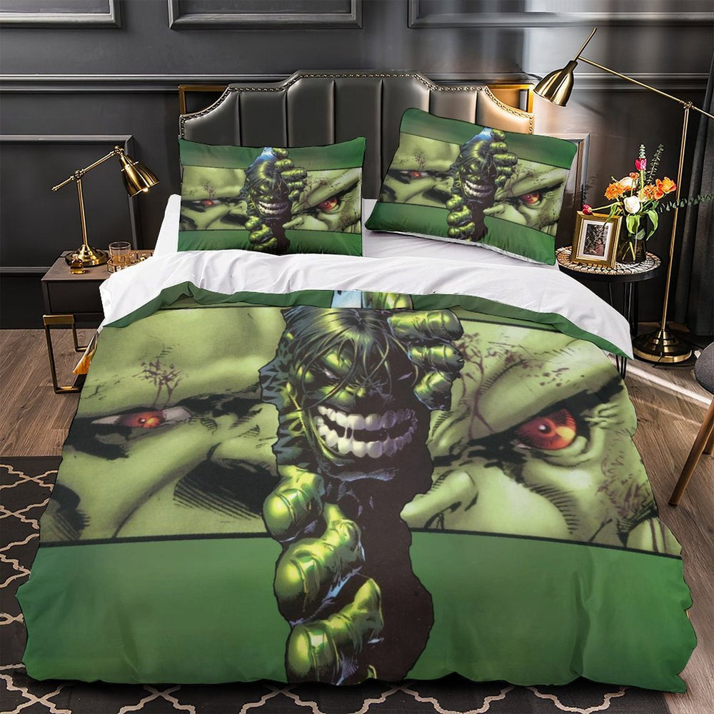 Superhero Hulk Duvet Cover Pattern Bedding Set Without Filler (ONLINE ORDER ONLY)