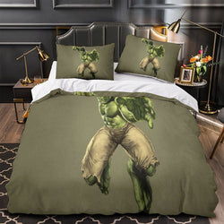 Superhero Hulk Duvet Cover Pattern Bedding Set Without Filler (ONLINE ORDER ONLY)