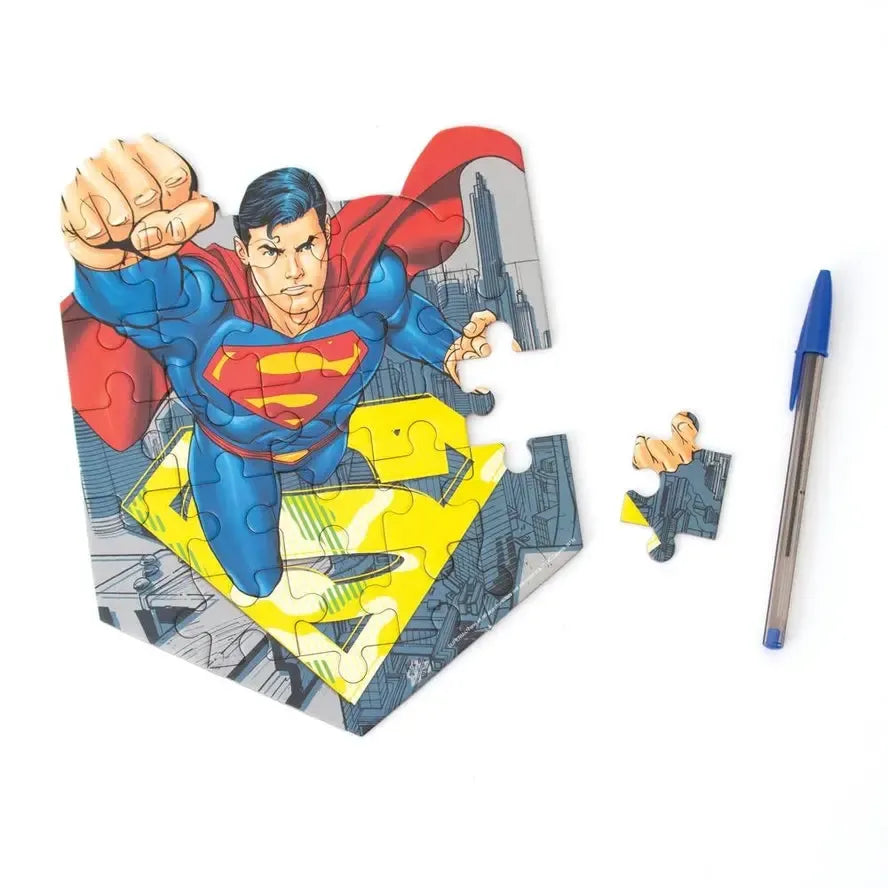 Superman 24 Piece Mini Shaped Jigsaw Puzzle Paper House (ONLINE ORDER ONLY)