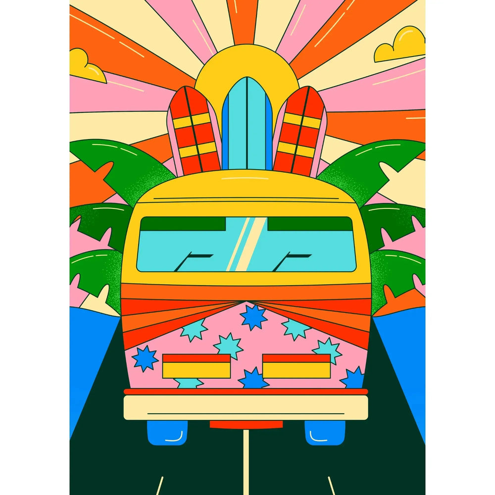 Surf Trip 99 Piece Mini Jigsaw Puzzle Puzzledly (ONLINE ORDER ONLY)
