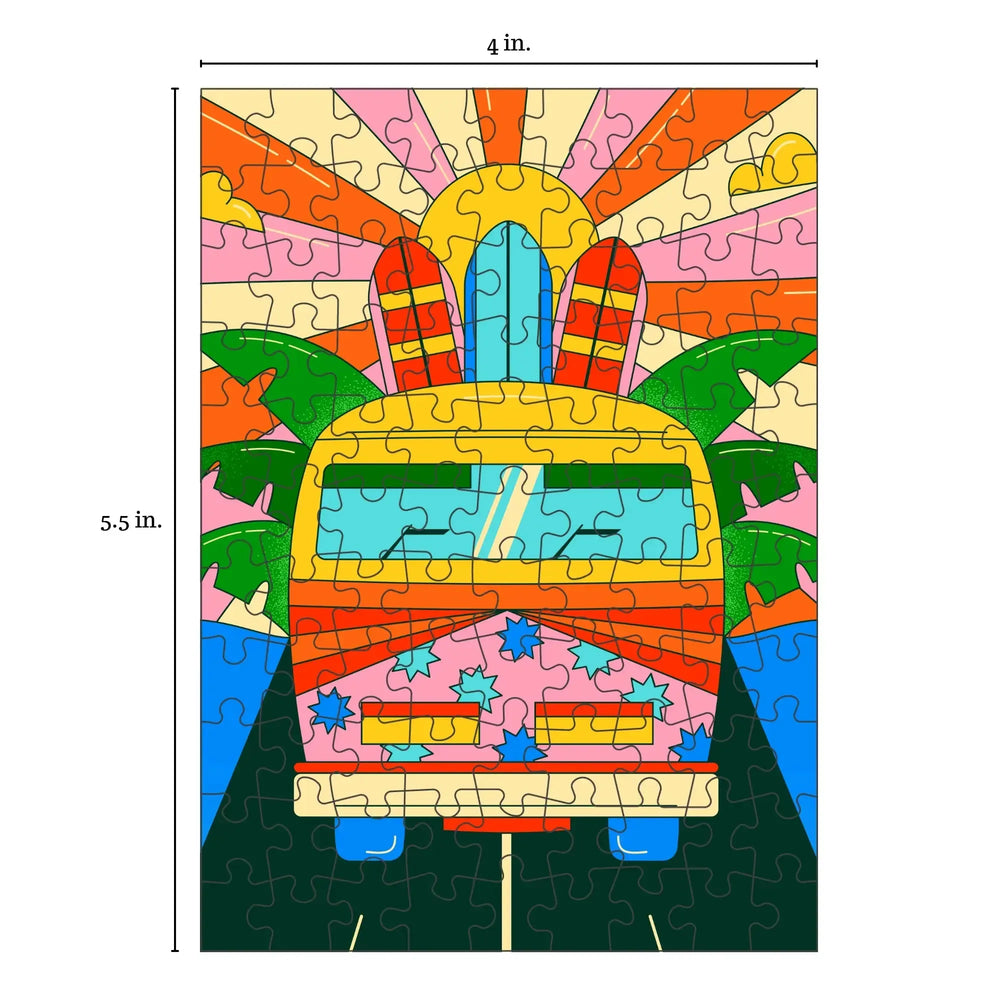 Surf Trip 99 Piece Mini Jigsaw Puzzle Puzzledly (ONLINE ORDER ONLY)