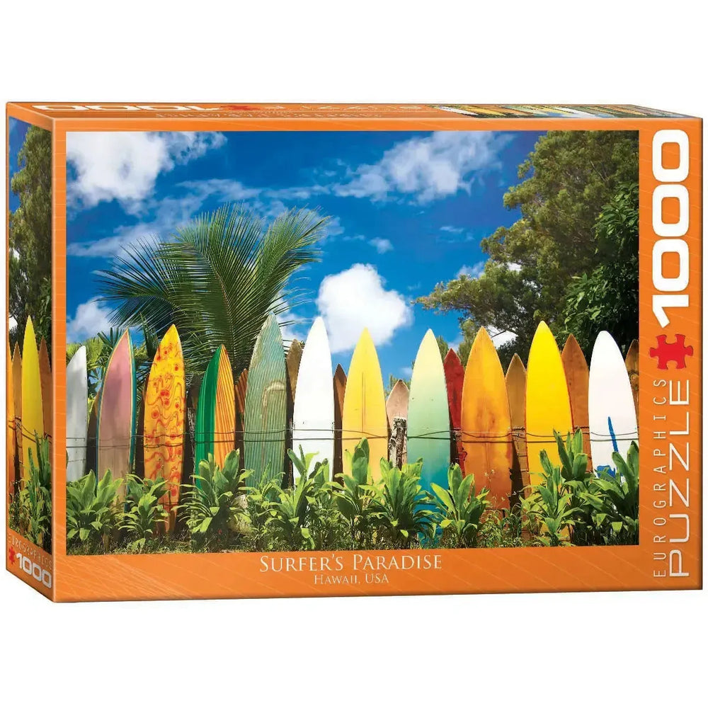 Surfer's Paradise Hawaii 1000 Piece Jigsaw Puzzle Eurographics (ONLINE ORDER ONLY)