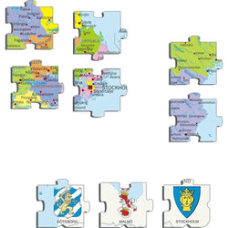 Sweden Map 70 Piece Tray Jigsaw Puzzle Larsen (ONLINE ORDER ONLY)