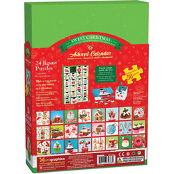 Sweet Christmas Advent Calendar - 24 Set of 50 Piece Mini Jigsaw Puzzles Eurographics (ONLINE ORDER ONLY)