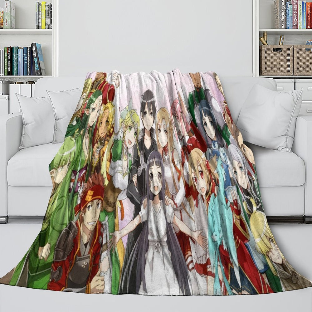 Sword Art Online Blanket Flannel Throw Kids Room Decoration (ONLINE ORDER ONLY)