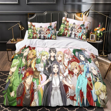 Sword Art Online Duvet Cover Pattern Bedding Set Without Filler (ONLINE ORDER ONLY)
