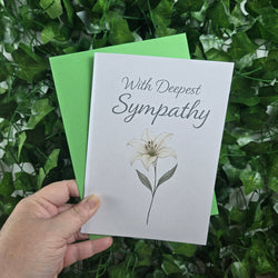 Flower Sympathy Card (ONLINE ORDER ONLY)