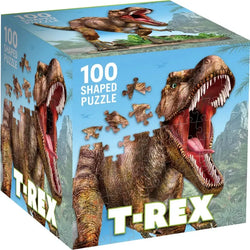 T-Rex 100 Piece Shaped Mini Jigsaw Puzzle MasterPieces (ONLINE ORDER ONLY)
