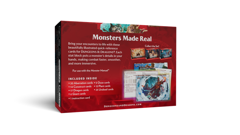 D&D: Reference Cards - Monsters: Fearsome and Ferocious