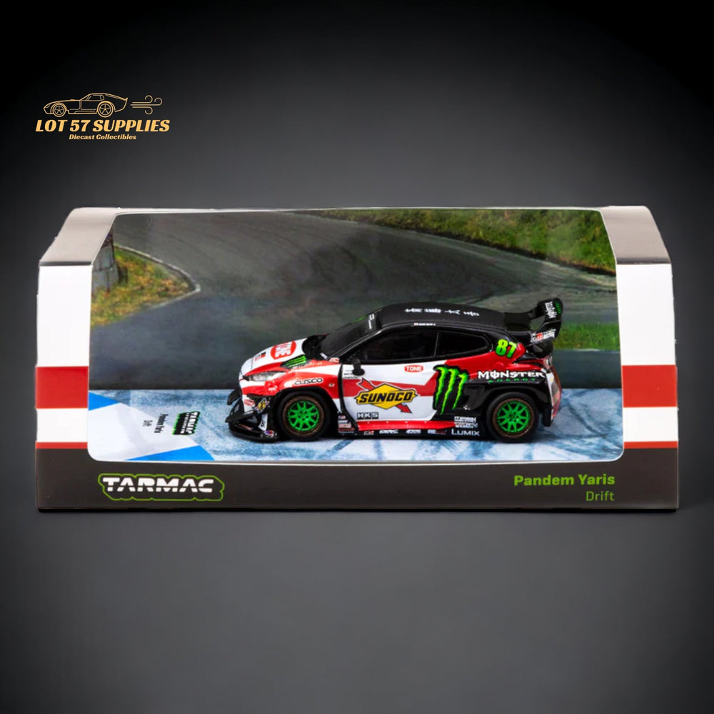 Tarmac Works Hobby64 Toyota Yaris GR Monster Drift 1:64 T64-080-MON (ONLINE ORDER ONLY)