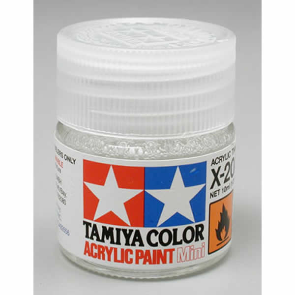 TAM81020 X20A Thinner Acrylic 23ml (3/4oz) Bottle Hobby Paint Tamiya (ONLINE ORDER ONLY)