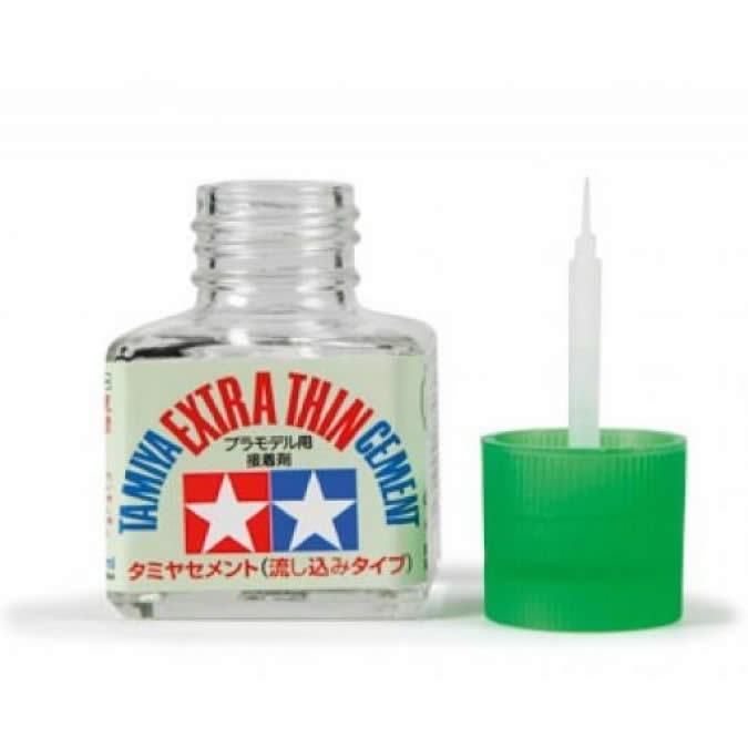 TAM87038 Extra Thin Model Plastic Cement 40ml Bottle Tamiya (ONLINE ORDER ONLY)