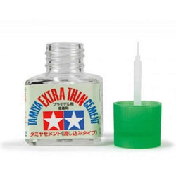 TAM87038 Extra Thin Model Plastic Cement 40ml Bottle Tamiya (ONLINE ORDER ONLY)