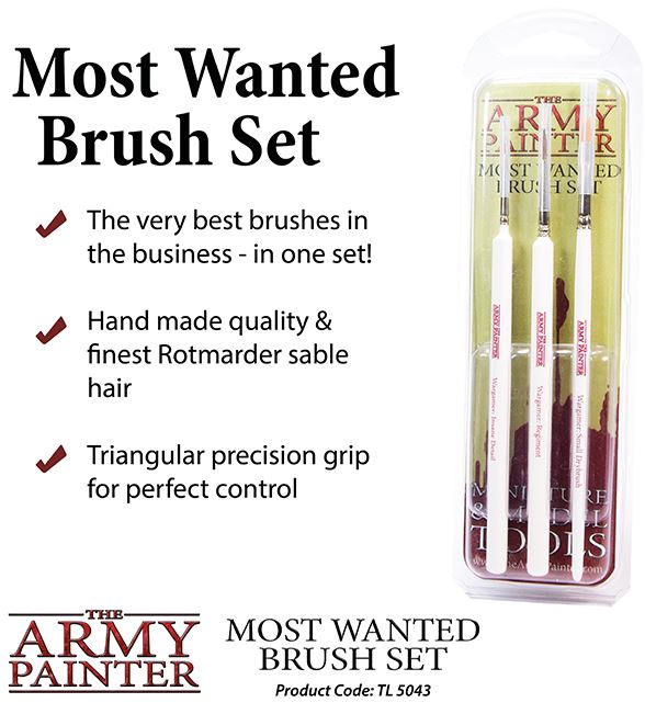 Most Wanted Brush Set - The Army Painter (Online Order Only)