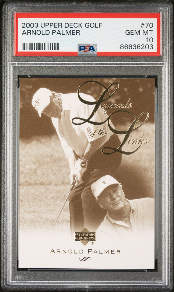 2003 UPPER DECK GOLF ARNOLD PALMER  #70 - PSA 10 (Online Order Only)