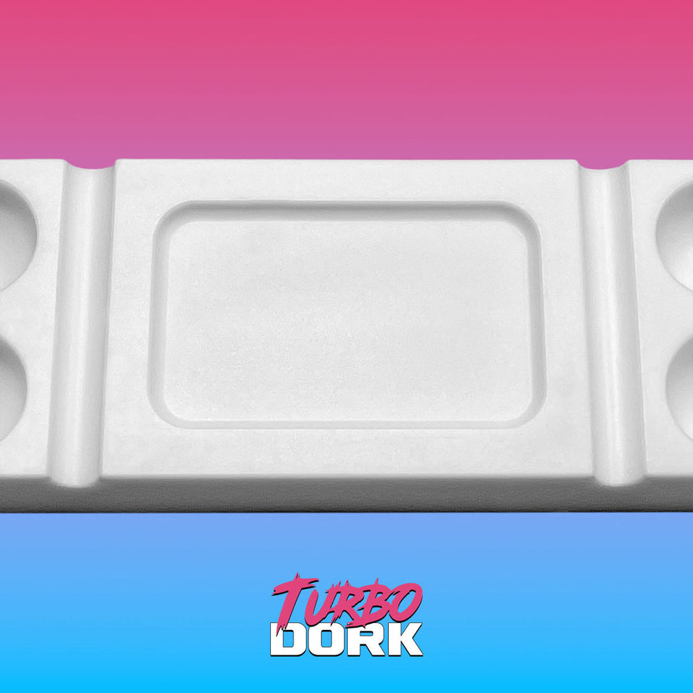 Turbo Dork: Paint Tools - Silicone Dry Palette - White - Large