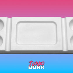 Turbo Dork: Paint Tools - Silicone Dry Palette - White - Large