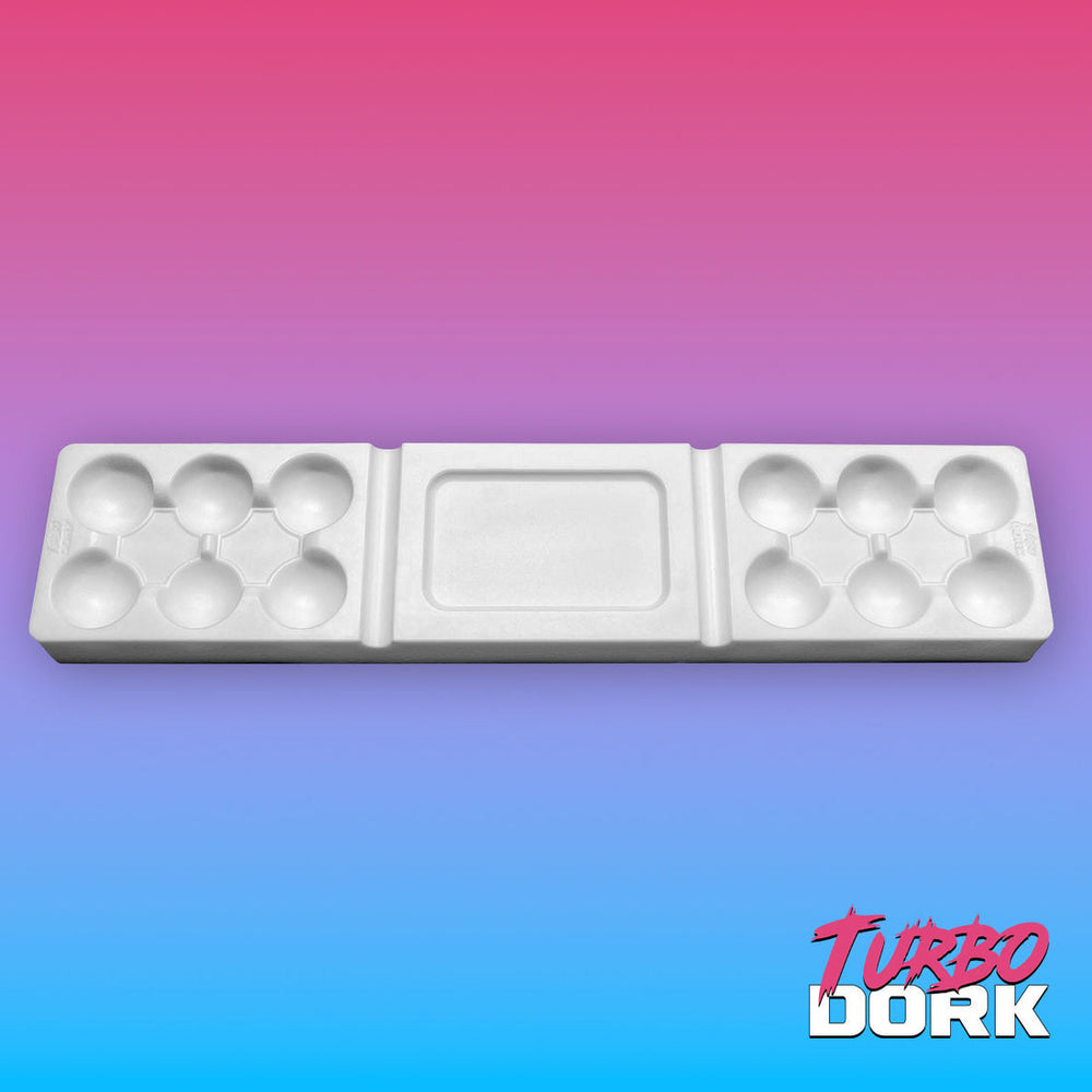 Turbo Dork: Paint Tools - Silicone Dry Palette - White - Large