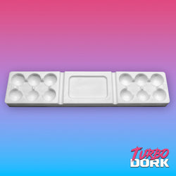 Turbo Dork: Paint Tools - Silicone Dry Palette - White - Large