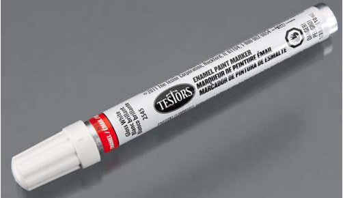 TES2545CPT Gloss White Enamel Marker Testors (ONLINE ORDER ONLY)