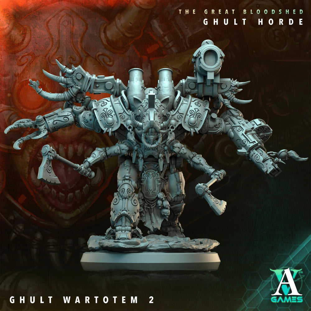 3D Printed Archvillain Games Archvillain Society Vol. XXXIV The Great Bloodshed - Ghult Horde Ghult Wartotem 28 32mm D&D (Online Only)