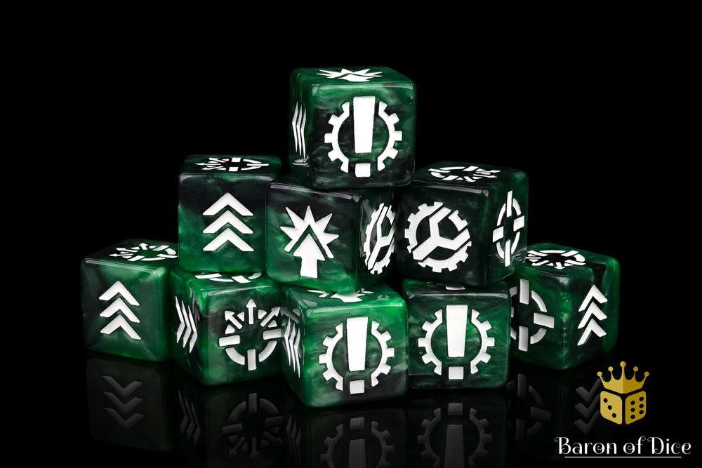 Green Battle Fleet Dice (ONLINE ORDER ONLY)