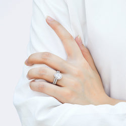The Elizabeth - Silver Wedding Ring Set (ONLINE ORDER ONLY)
