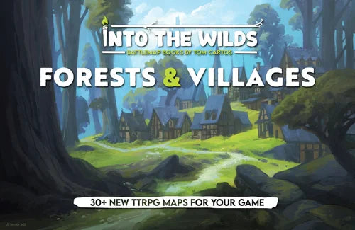Into the Wilds Battlemap Books: Forests & Villages (ONLINE ORDER ONLY)